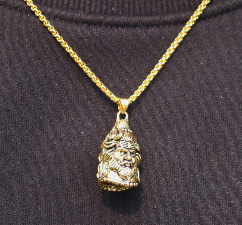 Reversible Shiv-Hanuman Pendant Set