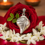 Krishna Vasudevaya Mantra Shankh Pendant Necklace