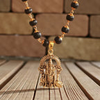 Golden Karungali Mala with Murgan Pendant