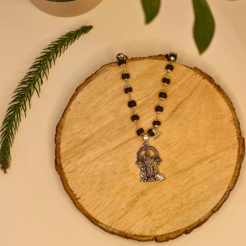 Golden Karungali Mala with Murgan Pendant