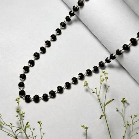 Silver Plated Karungali Mala